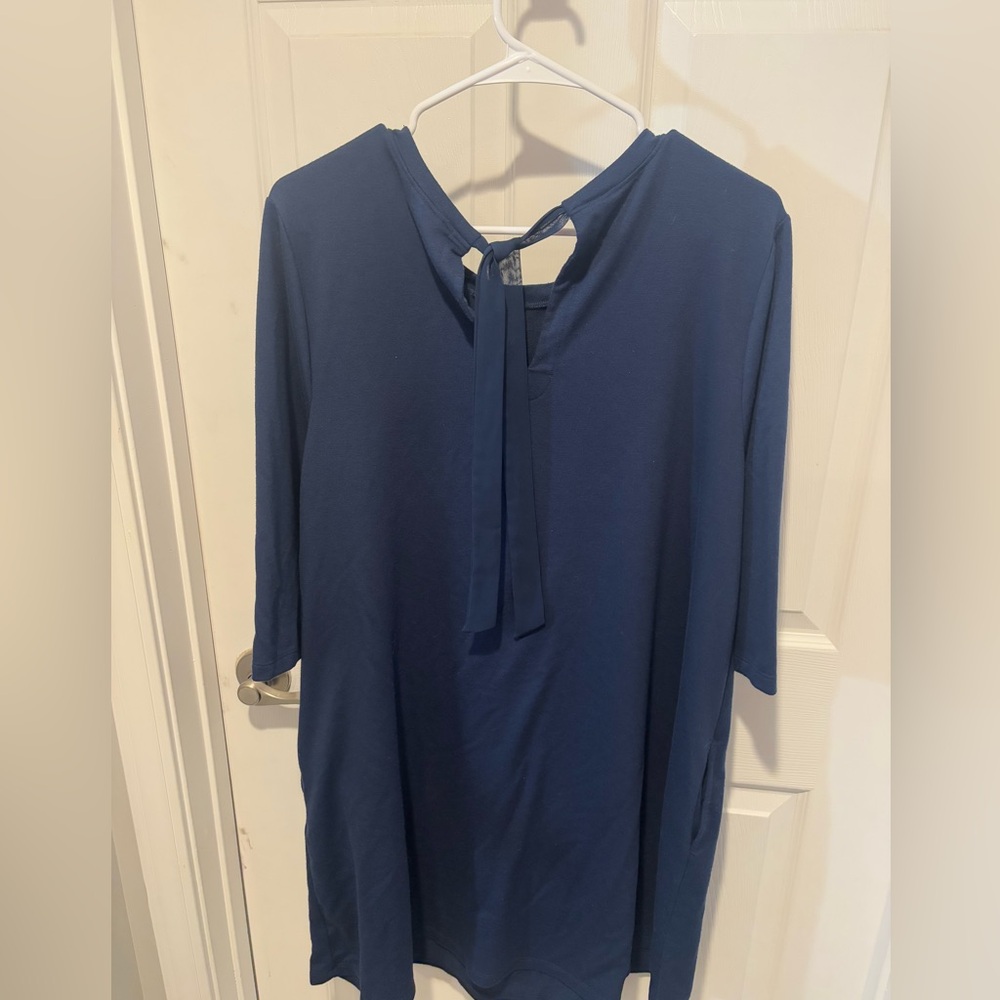 TERRA & SKY Blue Tunic Dress - Picture 5 of 12